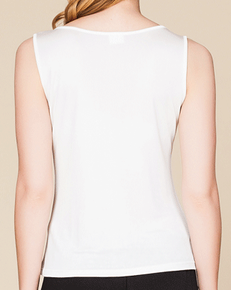 冷えとりタンクトップ つるつるシルク天竺100% レディース <メール便可>