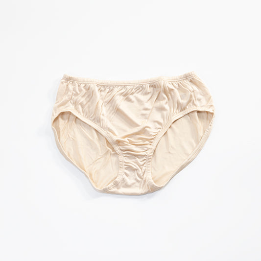 冷えとりショーツ(シンプル股上深め) 金亀高級マルベリーシルク天竺100% レディース <メール便可>