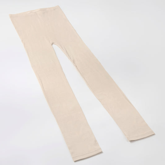 冷えとりレギンス 新スムースオーガニックコットン100% 無染色生成 レディース<メール便可>