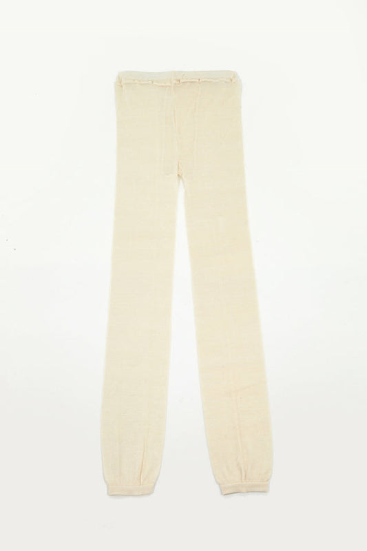 リニューアル!utataneオリジナル冷えとりレギンス シルク100% カラー(生成) レディース <メール便可>