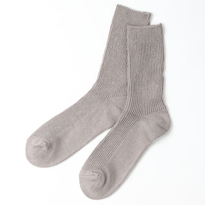 オーガニックコットンカラーリブ靴下【単品】  フリーサイズ  レディース <メール便可>